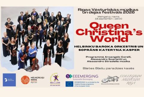 Izrādes "Helsinku Baroka orķestris un Kateryna Kasper “Queen Christina’s World”" attels
