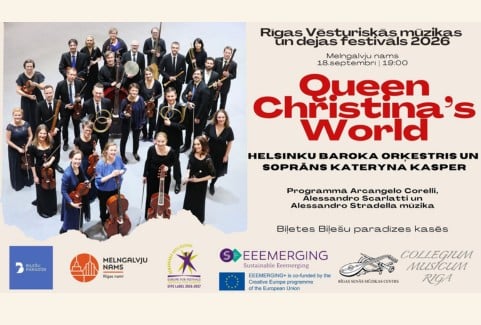 Izrādes "Helsinku Baroka orķestris un Kateryna Kasper “Queen Christina’s World”" attels