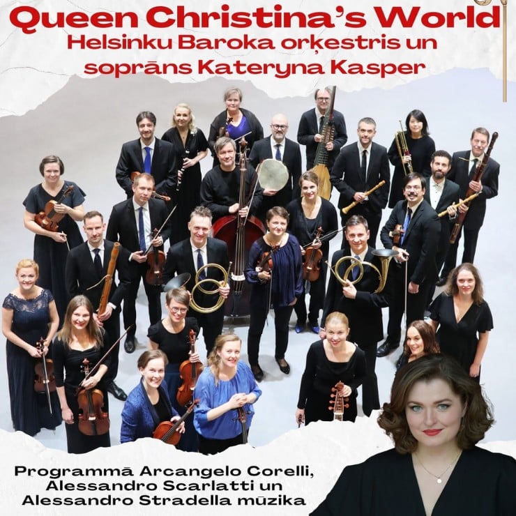 Izrādes "Helsinku Baroka orķestris un Kateryna Kasper “Queen Christina’s World”" attels