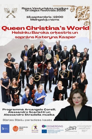 Meklēšanas rezultāta izrādes "Helsinku Baroka orķestris un Kateryna Kasper “Queen Christina’s World”" attels