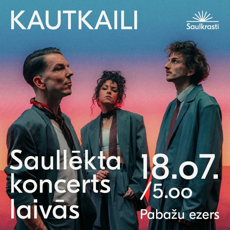 Image of the event "Saullēkta koncerts laivās Pabažu ezerā | Grupa “Kautkaili”"