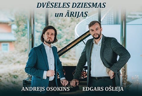 Izrādes "Andrejs Osokins un Edgars Ošleja DVĒSELES DZIESMAS UN ĀRIJAS" attels