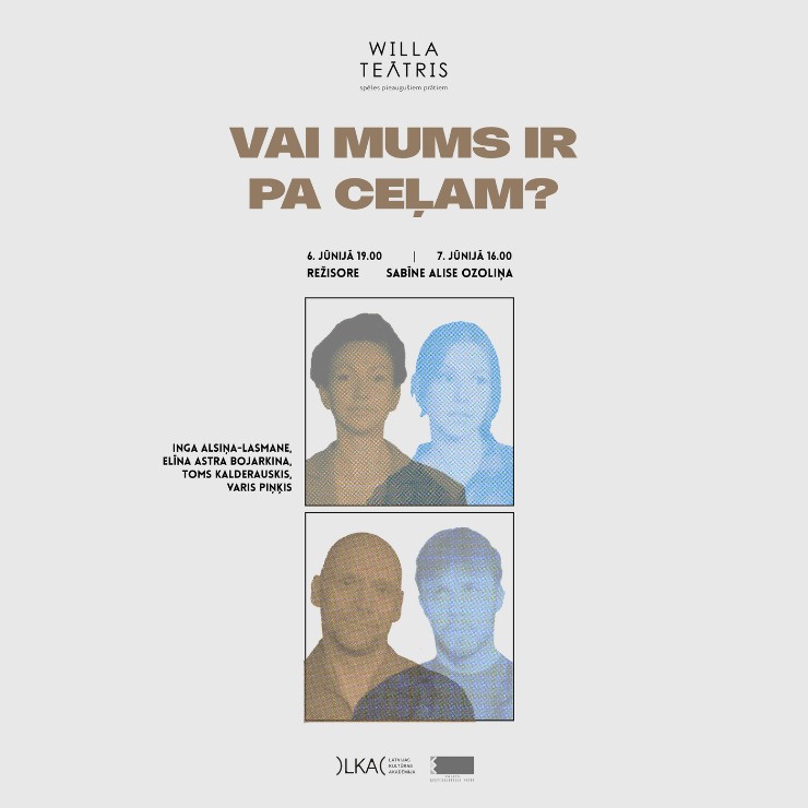 Izrādes "Vai mums ir pa ceļam?" attels