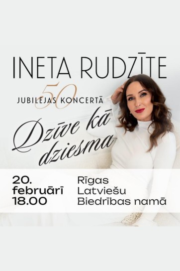 Meklēšanas rezultāta izrādes "INETA RUDZĪTE 50 | Jubilejas koncerts “Dzīve kā dziesma”" attels