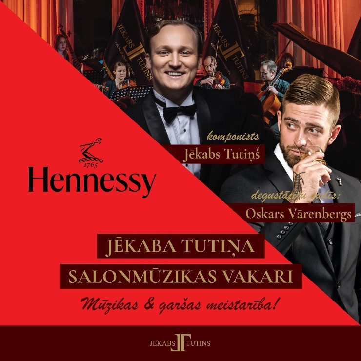 Izrādes "Benjamiņu nama salonmūzikas vakars | J. TUTIŅŠ & HENNESSY" attels