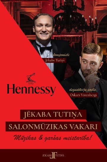 Meklēšanas rezultāta izrādes "Benjamiņu nama salonmūzikas vakars | J. TUTIŅŠ & HENNESSY" attels