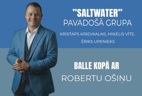 Izrādes "Balle ar Robertu Ošiņu un SALTWATER pavadošā grupa | Kristaps Krievkalns, Miķelis Vīte un Ēriks Upenieks" attels