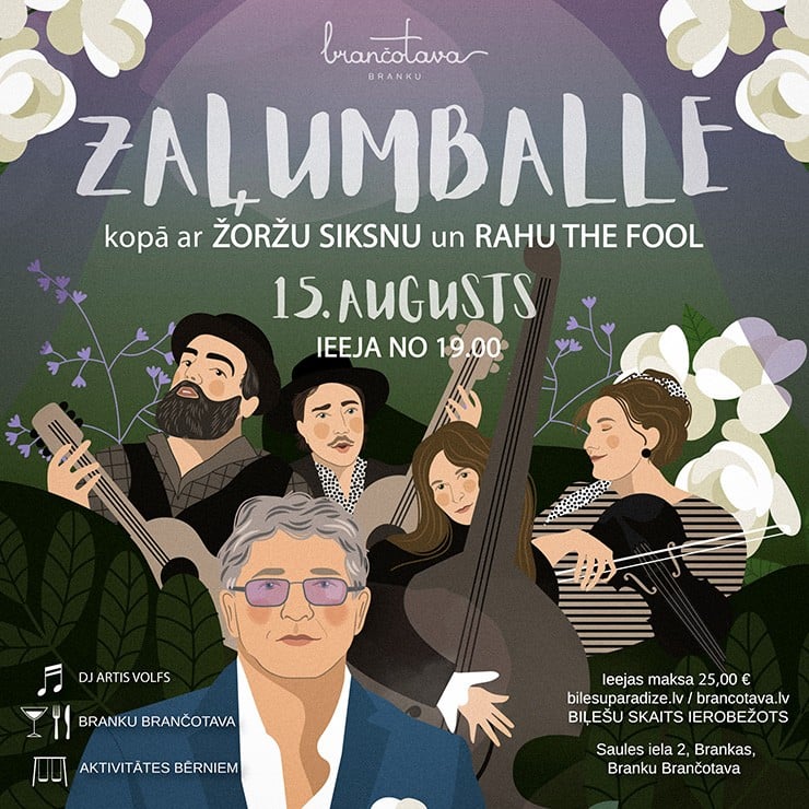 Izrādes "RAHU THE FOOL un ŽORŽS SIKSNA | Zaļumballe Branku Brančotavā" attels