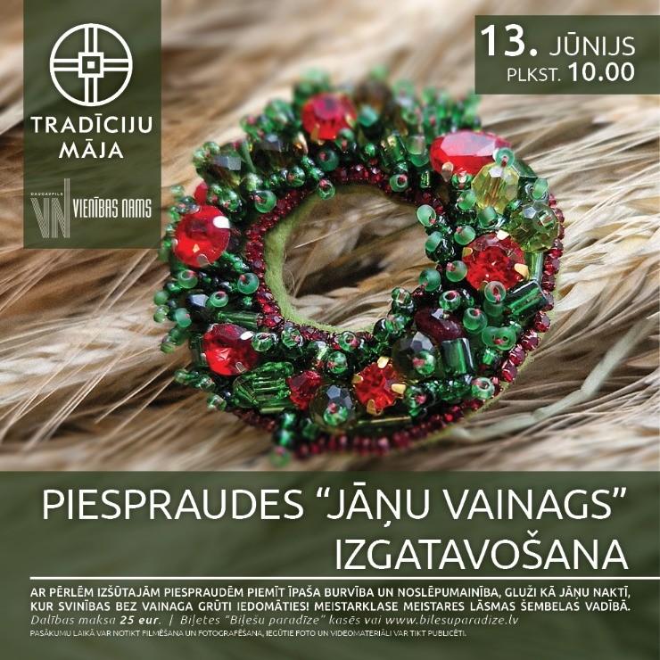 Izrādes "Piespraudes “Jāņu vainags” izgatavošana | Meistarklase" attels