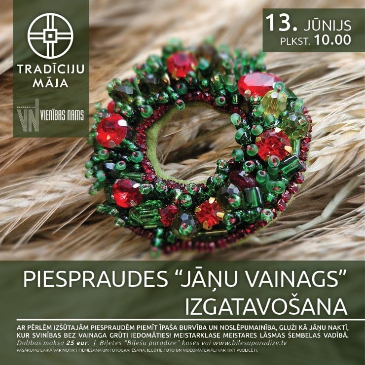 Izrādes "Piespraudes “Jāņu vainags” izgatavošana | Meistarklase" attels