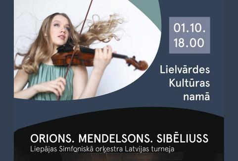 Image of the event ""Orions. Mendelsons. Sibēliuss" – Liepājas Simfoniskā orķestra koncerts"