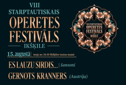 Image of the event "8th International Operetta Festival in Ikšķile | Ich brech‘ die Herzen …| Kranner-Grotrian-Fisher (Austria) | staged chansons programme"