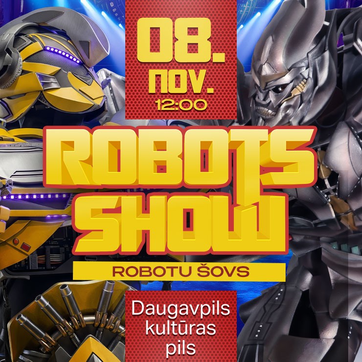 Izrādes "Robotu šovs – Glābšanas misija" attels
