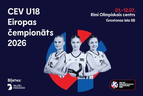 Изображение спектакля "Latvia vs Turkey. 2026 CEV U18 Women's European Volleyball Championship"