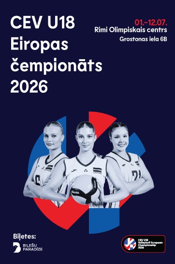 Изображение мероприятия "Latvia vs Italy. 2026 CEV U18 Women's European Volleyball Championship" из результатов поиска