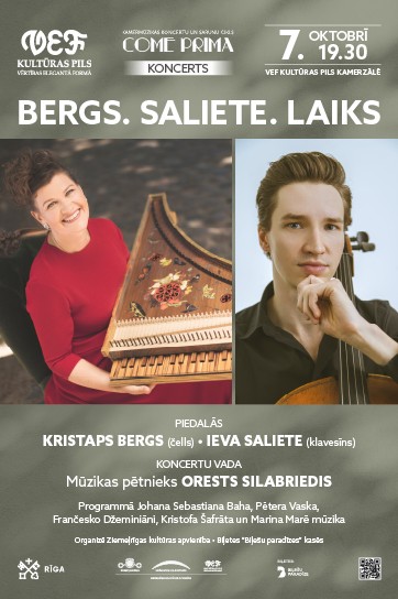 Meklēšanas rezultāta izrādes "Kamermūzikas koncertu un sarunu cikls COME PRIMA | BERGS. SALIETE. LAIKS" attels