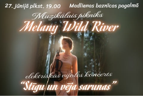 Image of the event "Melany Wild River | Koncertprogramma "Stīgu un vēja sarunas""