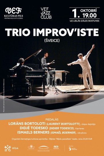 Изображение мероприятия "VEF JAZZ CLUB | Trio improv’iste ( Šveice)" из результатов поиска