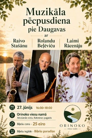Изображение мероприятия "Muzikāla pēcpusdiena pie Daugavas" из результатов поиска