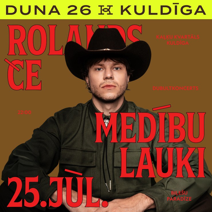 Изображение спектакля "ROLANDS ČE x MEDĪBU LAUKI x KULDĪGA"