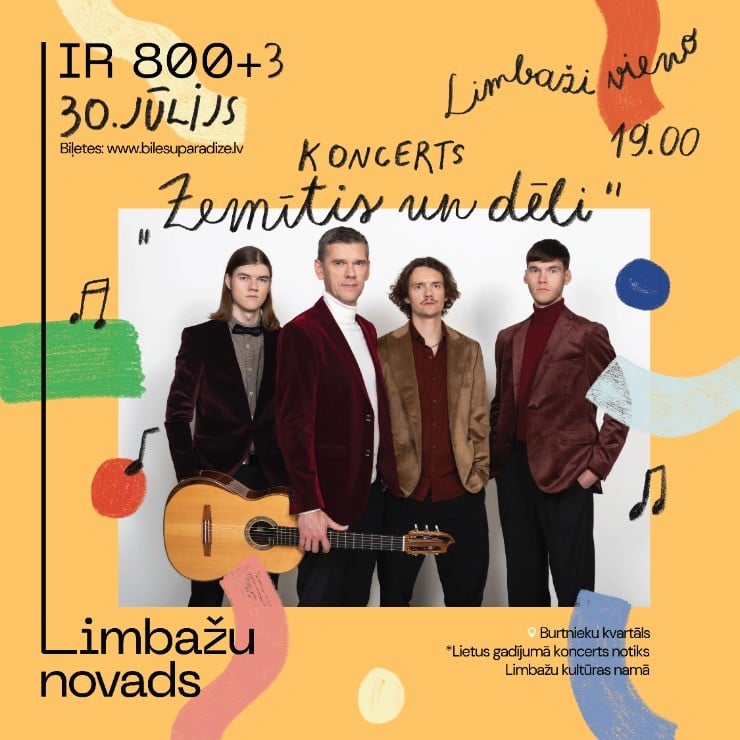 Izrādes "Limbaži līksmo 800+3 | Atkalsatikšanās koncerts ar grupu "Zemītis un dēli"" attels