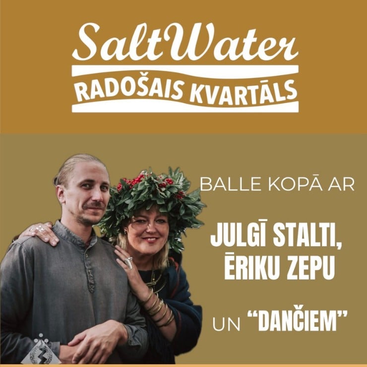 Изображение спектакля "Jāņu BALLE Saltwater radošajā kvartālā | Julgī Stalte, Ēriks Zeps un "DANČI""