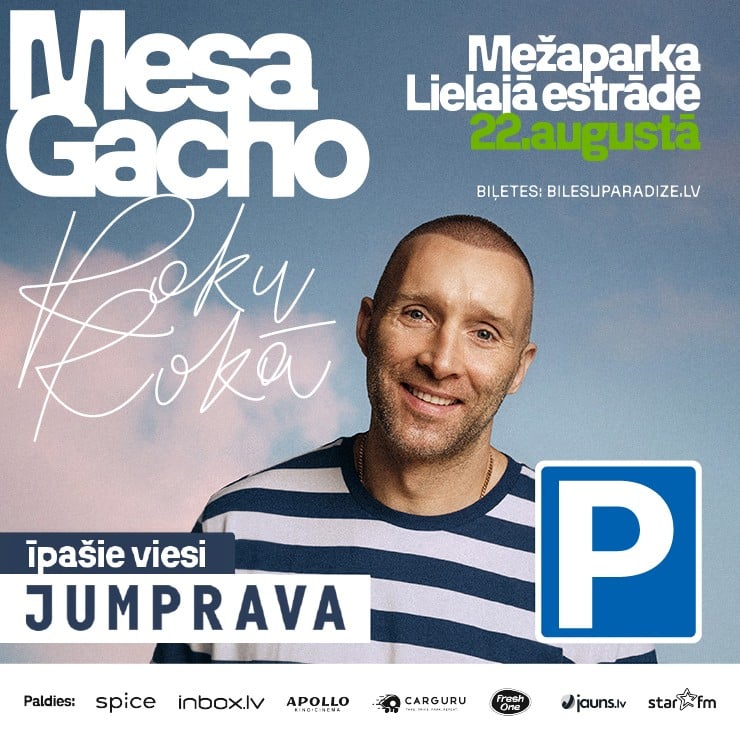 Izrādes "AUTOSTĀVVIETA (Darbības laiks: 22.08.2026. no 17:00 līdz 23.08.2026. 01:00.) / MESA un GACHO kopkoncerts ROKU ROKĀ" attels