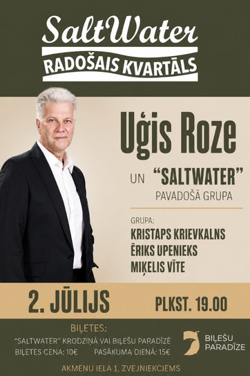 Meklēšanas rezultāta izrādes "UĢIS ROZE & SALTWATER pavadošā grupa" attels