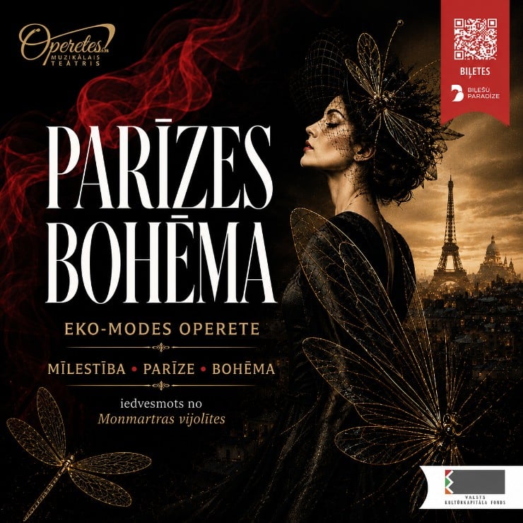 Image of the event "PARĪZES BOHĒMA ǀ eko-modes operete ǀ iedvesmots no Kálmāna Monmartras vijolītes"