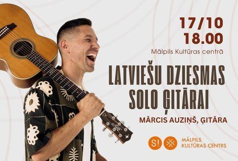 Изображение спектакля "Latviešu dziesmas solo ģitārai | Ģitārista MĀRČA AUZIŅA solokoncerts"