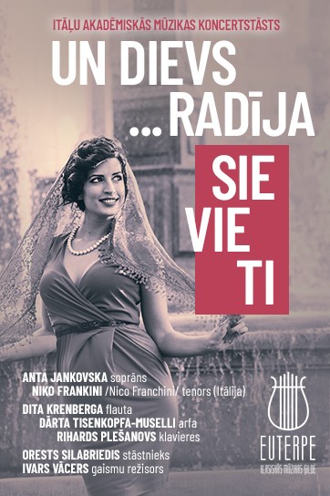 Изображение мероприятия "Itāļu klasiskās mūzikas koncertstāsts "UN DIEVS...RADĪJA SIEVIETI"" из результатов поиска