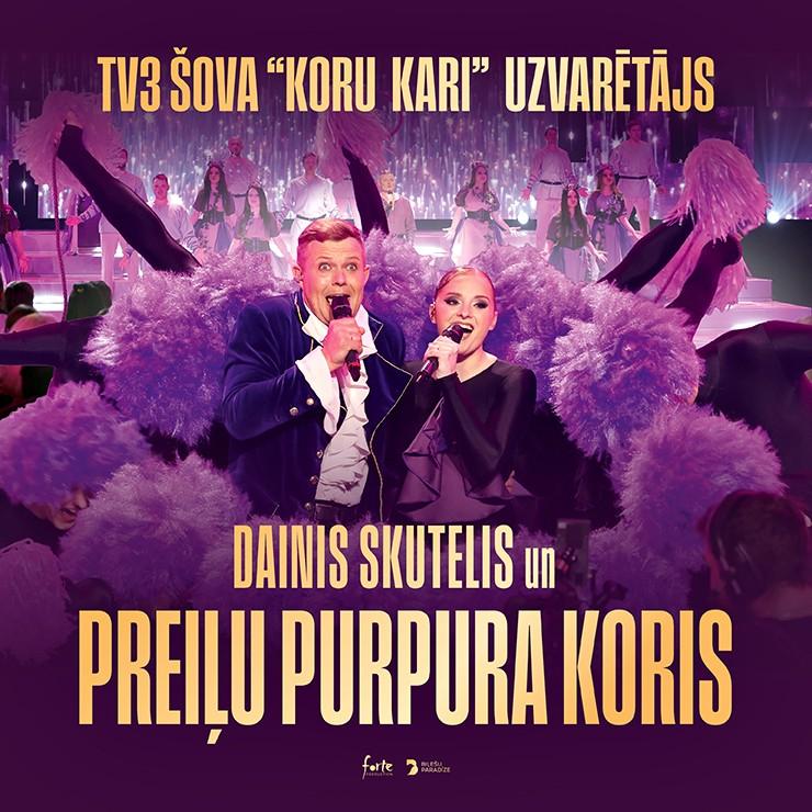 Image of the event "Dainis Skutelis un Preiļu Purpura koris - šova “Koru kari” uzvarētāji"