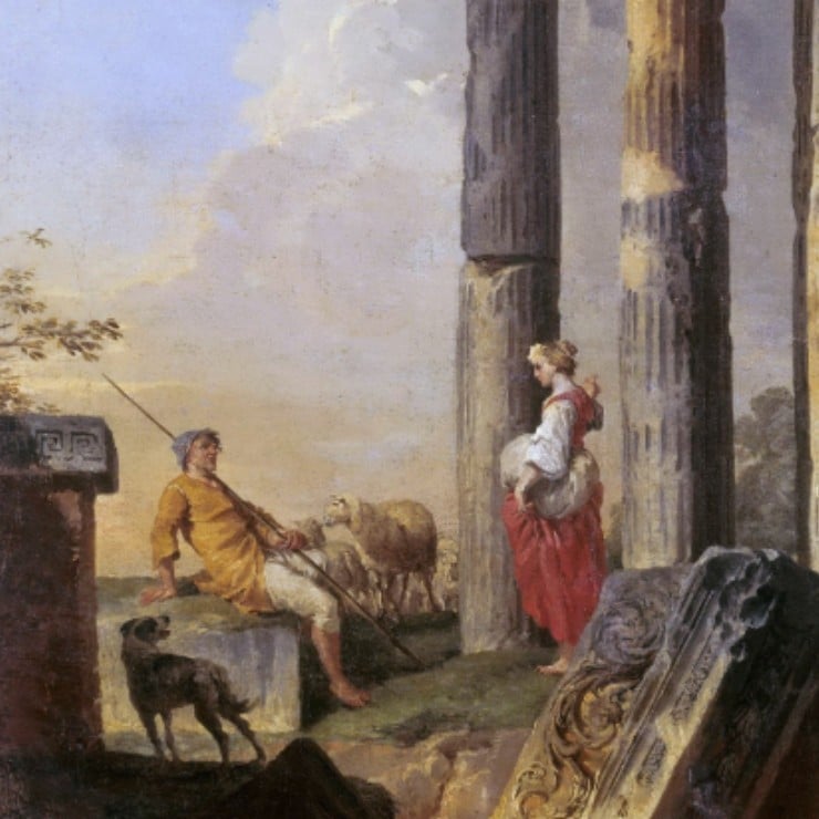 Image of the event "Tiešsaistes lekcija "Roma un tās apkārtne mākslinieku mākslā", sērija "Vietās, kur mākslinieki gleznoja""