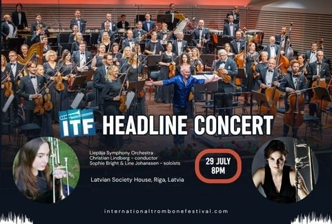 Изображение спектакля "Starptautiskais Trombonu Festivāls | Liepājas Simfoniskais orķestris"