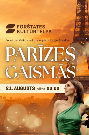 Meklēšanas rezultāta izrādes "Parīzes gaismās | Franču mūzikas vakars ar dziedātāju Lidiju Bresku" attels