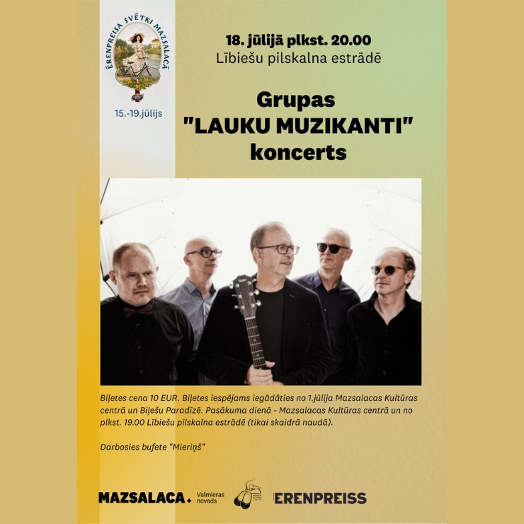 Image of the event "Grupas LAUKU MUZIKANTI koncerts un BALLE"
