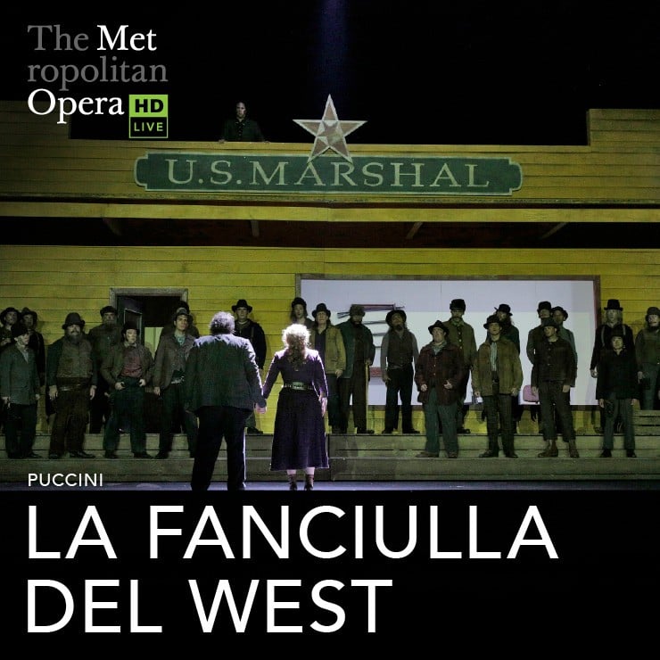 Изображение спектакля "Met Opera: Meitene no Rietumiem"