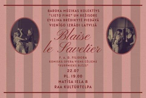 Izrādes "Baroka opera “Blaise le savetier” (Kurpnieks Blēzs) Latvijas pirmizrāde" attels
