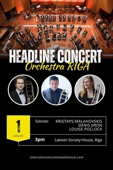 Изображение мероприятия "Starptautiskais Trombonu Festivāls | Orķestris RĪGA" из результатов поиска