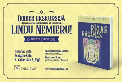 Izrādes "Ekskursija “Rīgas raganām pa pēdām” kopā ar rakstnieci Lindu Nemieru" attels