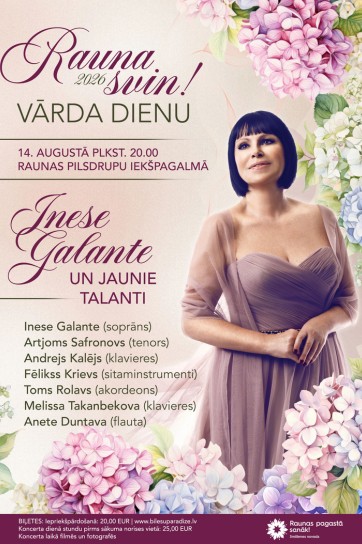 Meklēšanas rezultāta izrādes "Koncerts “Inese Galante un jaunie talanti”" attels