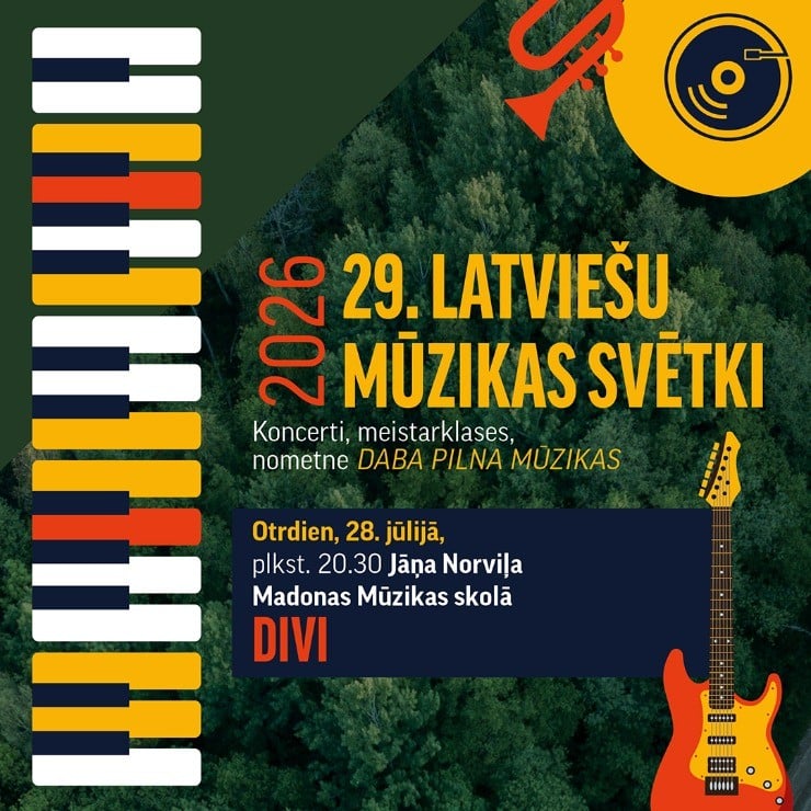 Изображение спектакля "29. latviešu mūzikas svētki Madonas novadā | Koncerts “Divi”"