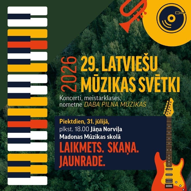 Image of the event "29. latviešu mūzikas svētki Madonas novadā | Koncerts “Laikmets. Skaņa. Jaunrade.”"