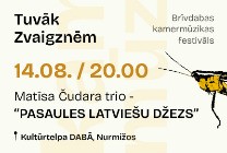 Meklēšanas rezultāta izrādes "PASAULES LATVIEŠU DŽEZS | Matīsa Čudara trio |  kamermūzikas festivāls TUVĀK ZVAIGZNĒM" attels