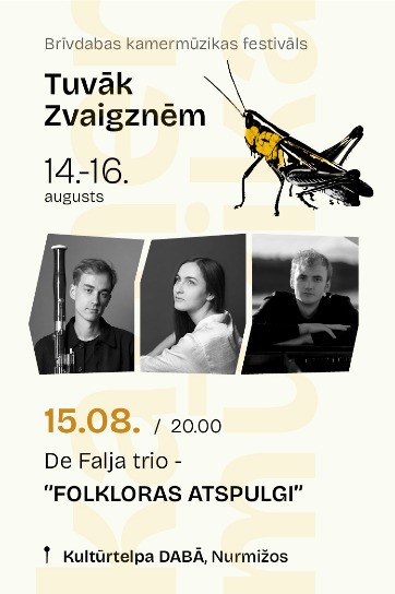 Meklēšanas rezultāta izrādes "FOLKLORAS ATSPULGI | De Falja trio | kamermūzikas festivāls TUVĀK ZVAIGZNĒM" attels