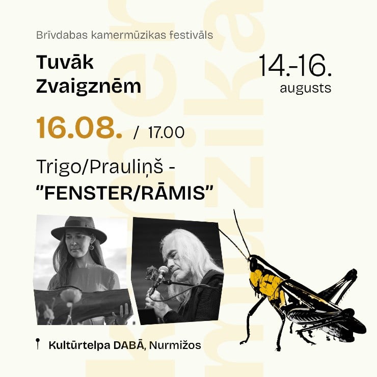 Изображение спектакля "FENSTER/ RĀMIS | DUO TRIGO/ PRAULIŅŠ | kamermūzikas festivāls TUVĀK ZVAIGZNĒM"