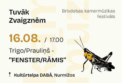 Image of the event "FENSTER/ RĀMIS | DUO TRIGO/ PRAULIŅŠ | kamermūzikas festivāls TUVĀK ZVAIGZNĒM"