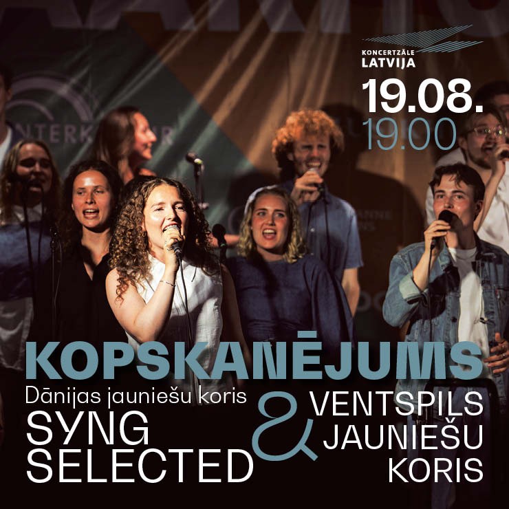 Image of the event "Kopskanējums. Dānijas jauniešu koris "Syng Selected" un Ventspils jauniešu koris"