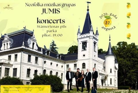 Izrādes "Neofolk mūzikas grupas “JUMIS” koncerts Stāmerienas pils parkā" attels