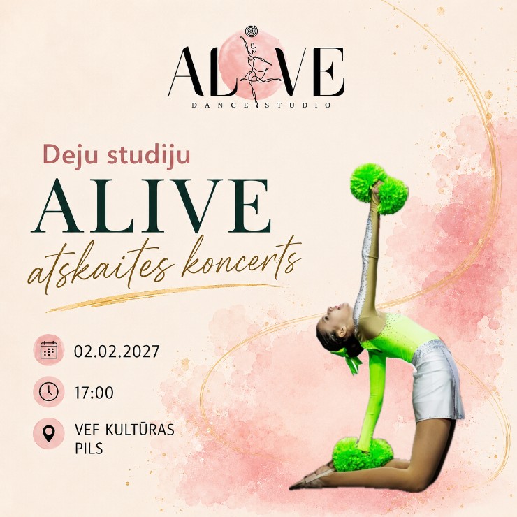Izrādes "Deju studijas ALIVE atskaites koncerts" attels